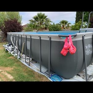 Intex above ground swimming pool